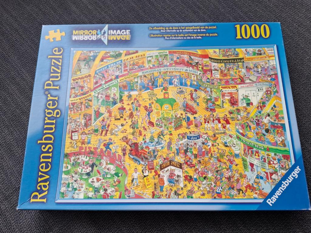 Ravensburger Mirror Image Puzzel - Shopping Center, Ophalen, 500 t/m 1500 stukjes, Zo goed als nieuw, Legpuzzel