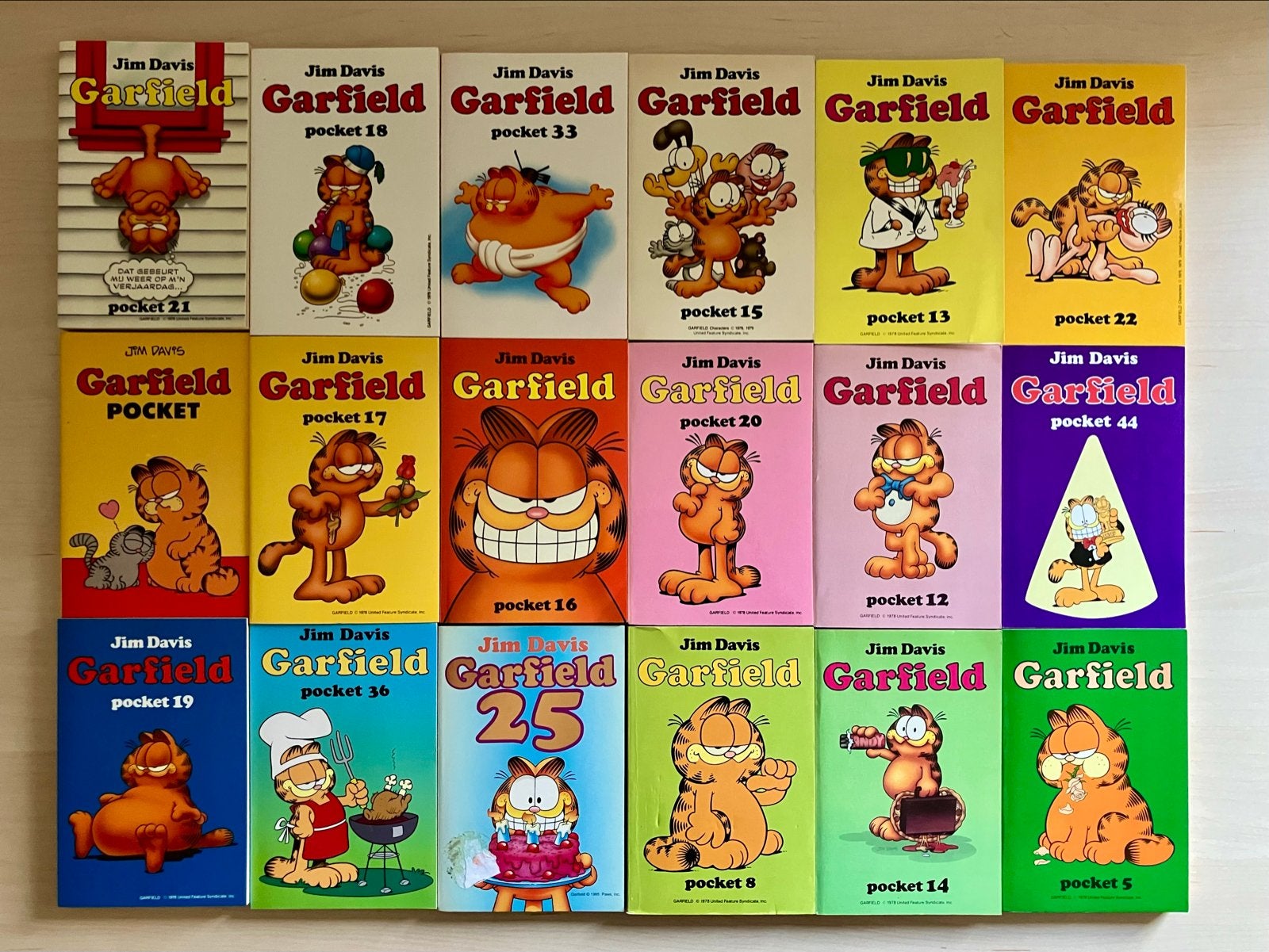 15 Garfield Pockets - Nette staat, Boeken, Meerdere stripboeken, Ophalen of Verzenden, Gelezen