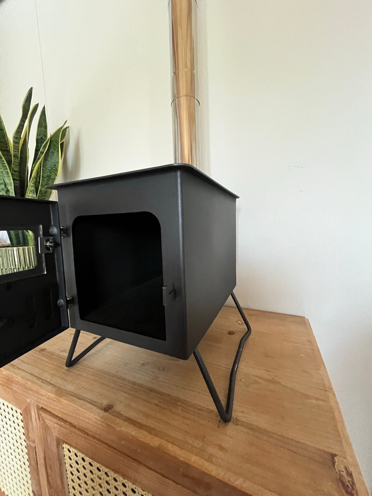 Compacte Mini Houtkachel - Ideaal voor Kleine Ruimtes, Ophalen, Nieuw, Vrijstaande haard, Houthaard