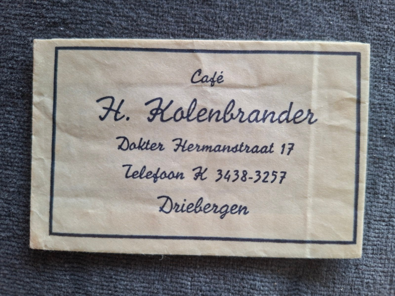 Driebergen, Café H. Kolenbrander, Verzenden, Nederland