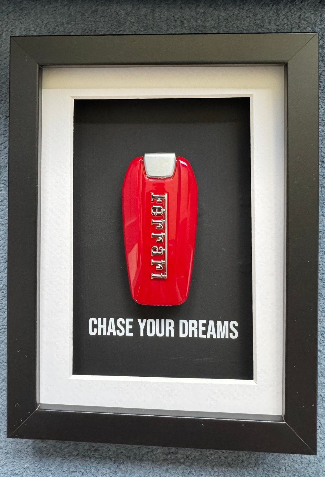 Vaderdag!!Alvast de sleutel van uw Ferrari in een lijstje?, Huis en Inrichting, Woonaccessoires | Schilderijen, Tekeningen en Foto's