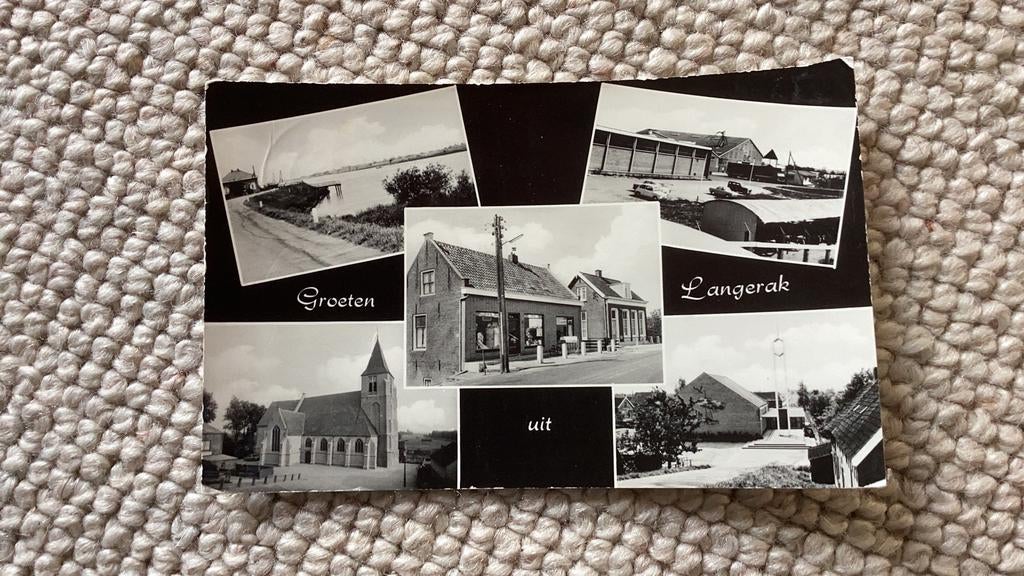 Ansichtkaart Langerak 1988. 935, Ophalen of Verzenden, 1980 tot heden, Gelopen, Zuid-Holland