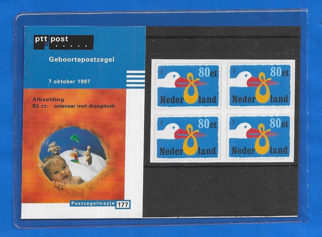 Postzegelmapje 177 - Geboortepostzegel 1997, Postzegels en Munten, Verzenden, Na 1940, Postfris