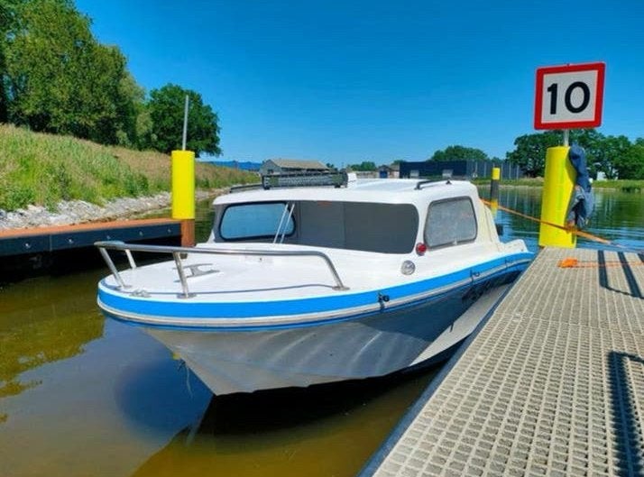 jeanneau seabird 500 met trailer 28pk elektrisch start, Watersport en Boten, Gebruikt, Buitenboordmotor, 5 m, Polyester