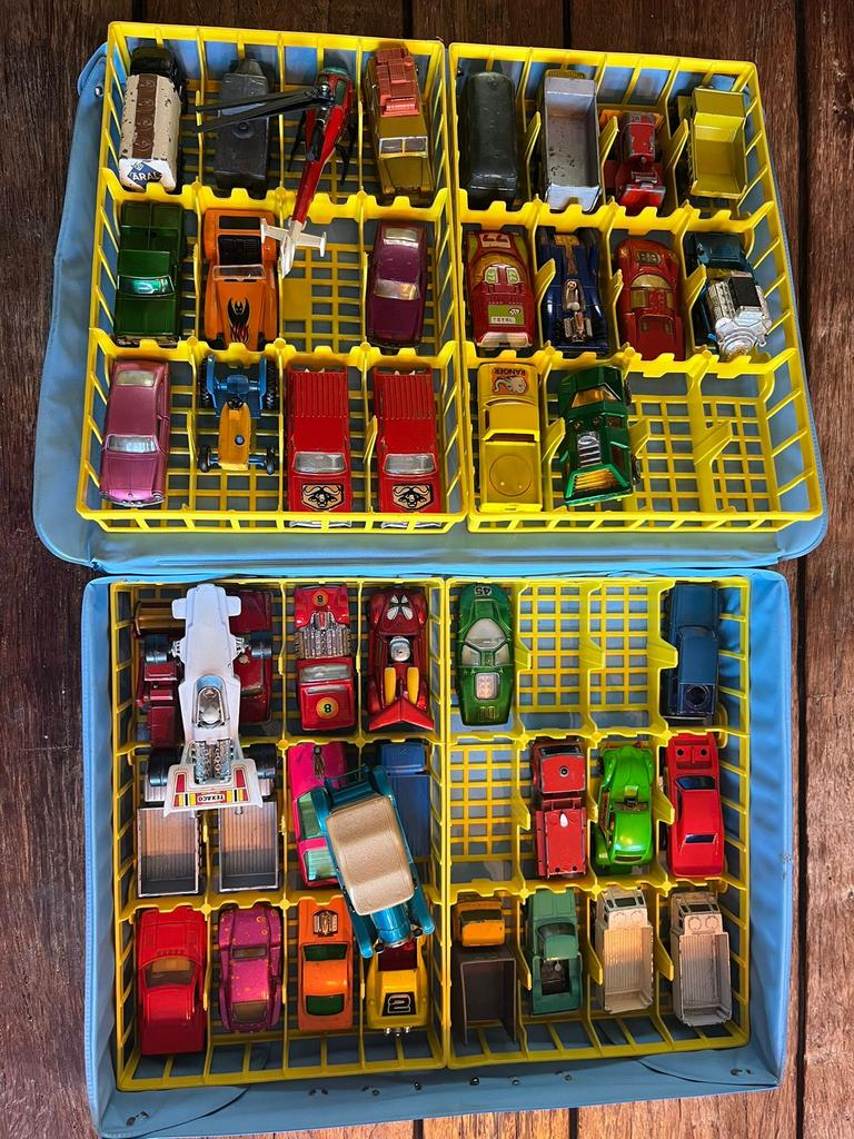 Matchbox koffer met40+ autos, Ophalen of Verzenden, Zo goed als nieuw, Auto, Matchbox