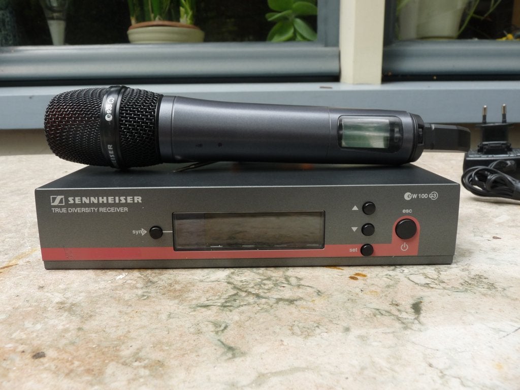 Sennheiser EW100 EW500 handheld 935 kop B band set compleet, Muziek en Instrumenten, Microfoons, Ophalen, Gebruikt, Zangmicrofoon