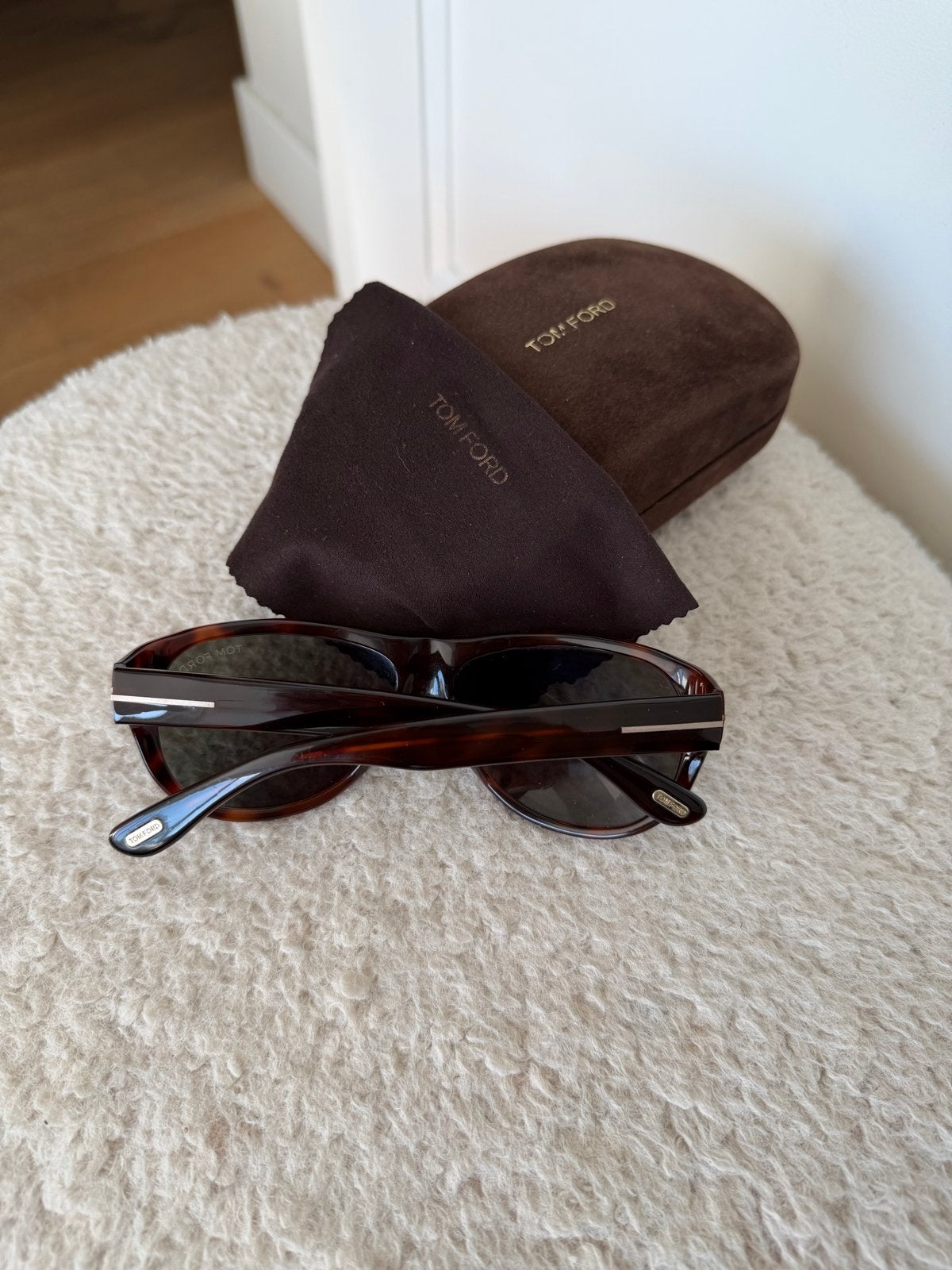Tom Ford Bailey TF593 Zonnebril - Zo goed als nieuw, Overige merken, Zonnebril, Bruin, Ophalen of Verzenden