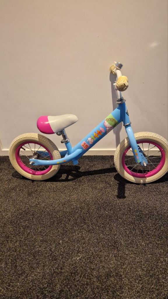 Loop fietsje ZGAN. Blauw/roze., Ophalen of Verzenden, Zo goed als nieuw, Loopfiets