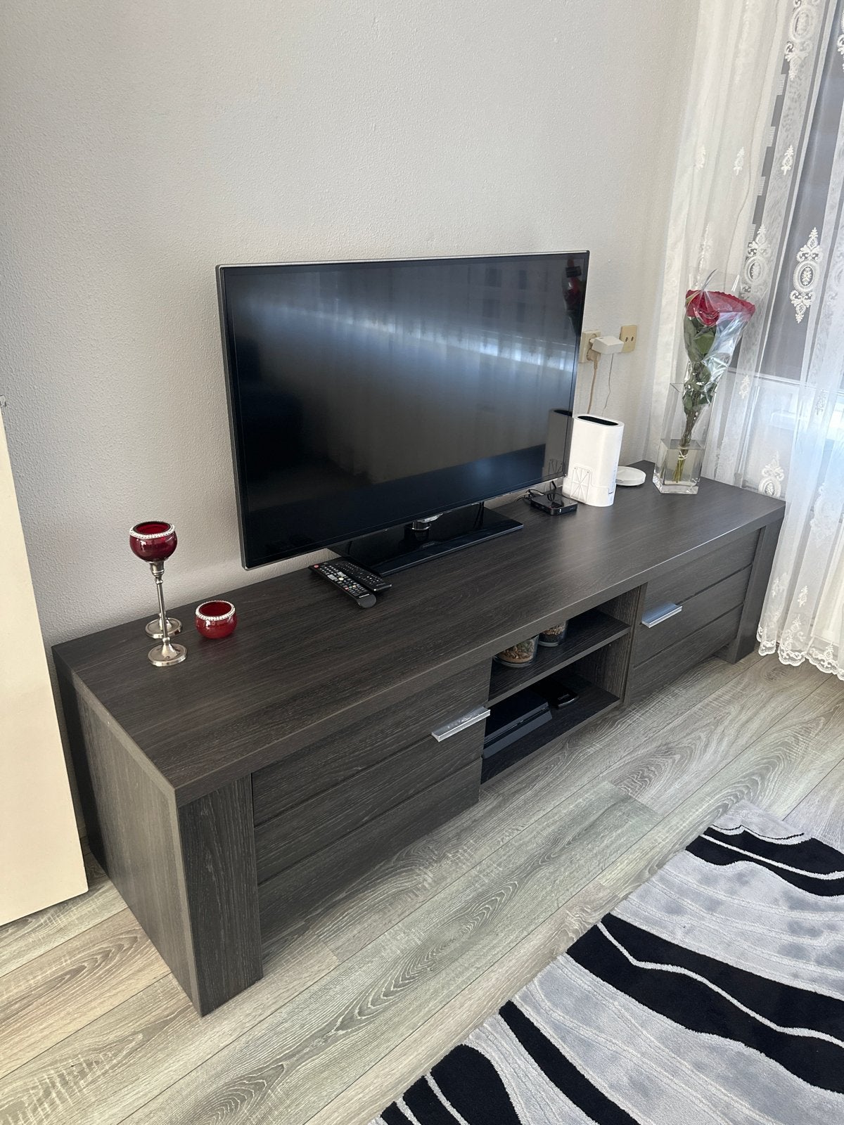 Complete Woonkamerset: TV-meubel, Dressoir, Vitrinekast, Eet, Ophalen, Gebruikt, 200 cm of meer, 150 tot 200 cm