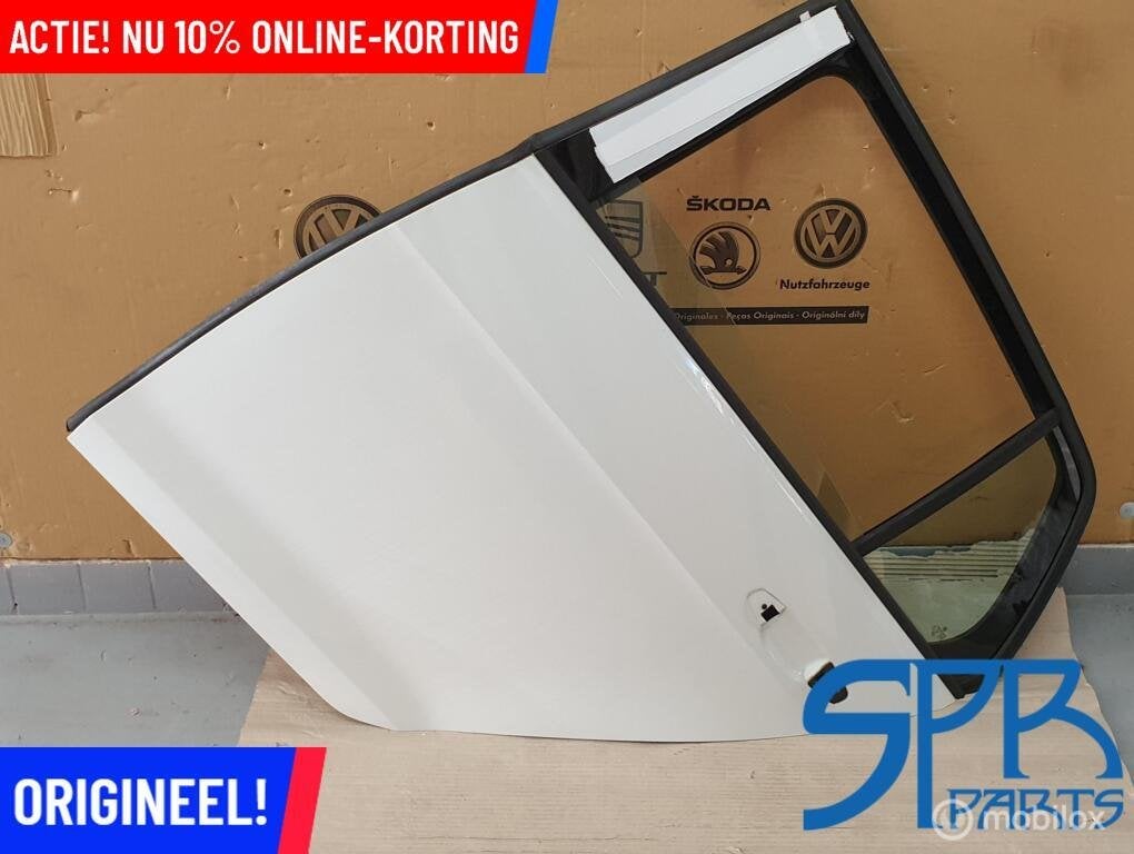 GOLF 7 PURE White LINKS ACHTER LINKSACHTER DEUR PORTIER LC9A, Auto-onderdelen, Nieuw, Ophalen of Verzenden, Achter, Volkswagen