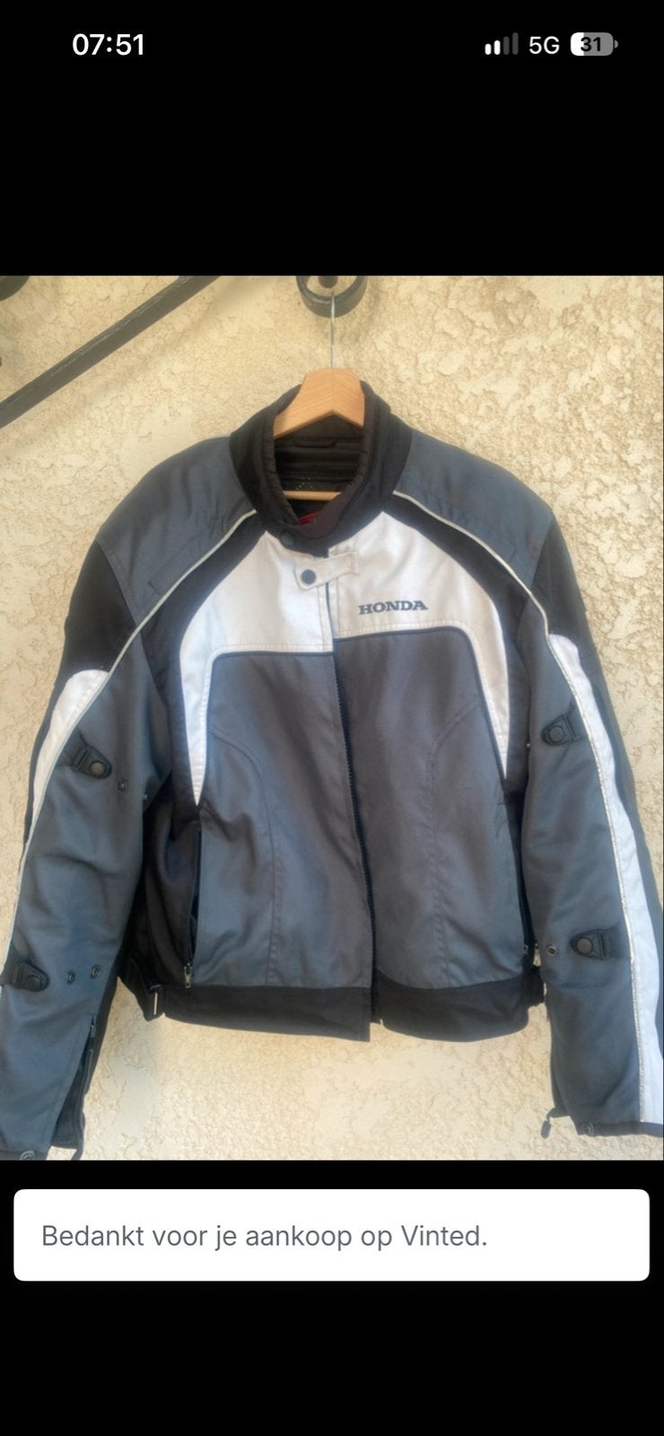 Honda motorjas textiel XXL in nette staat, Motoren, Ophalen of Verzenden, Tweedehands, Heren, Jas | textiel