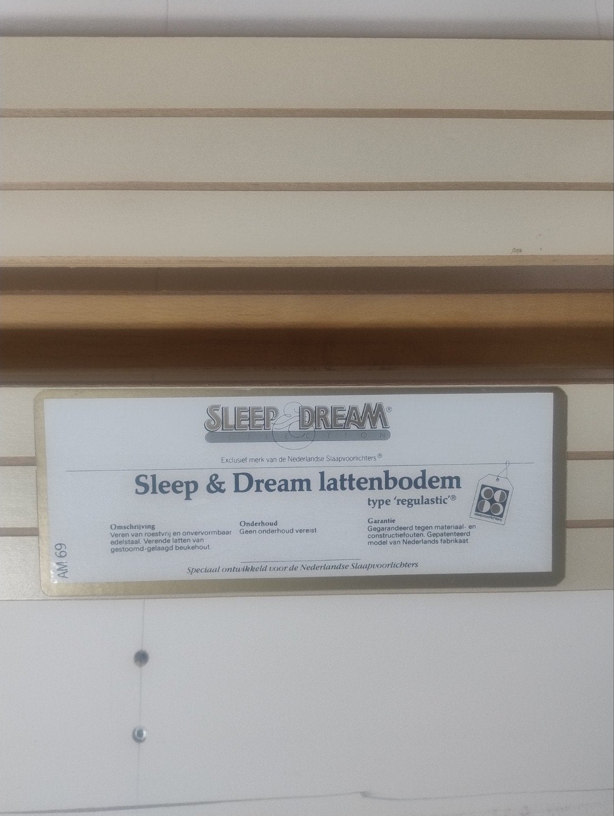 2 bed lattenbodems 80x200 van Sleep&Dream, Ophalen, Eenpersoons, Beige, Zo goed als nieuw