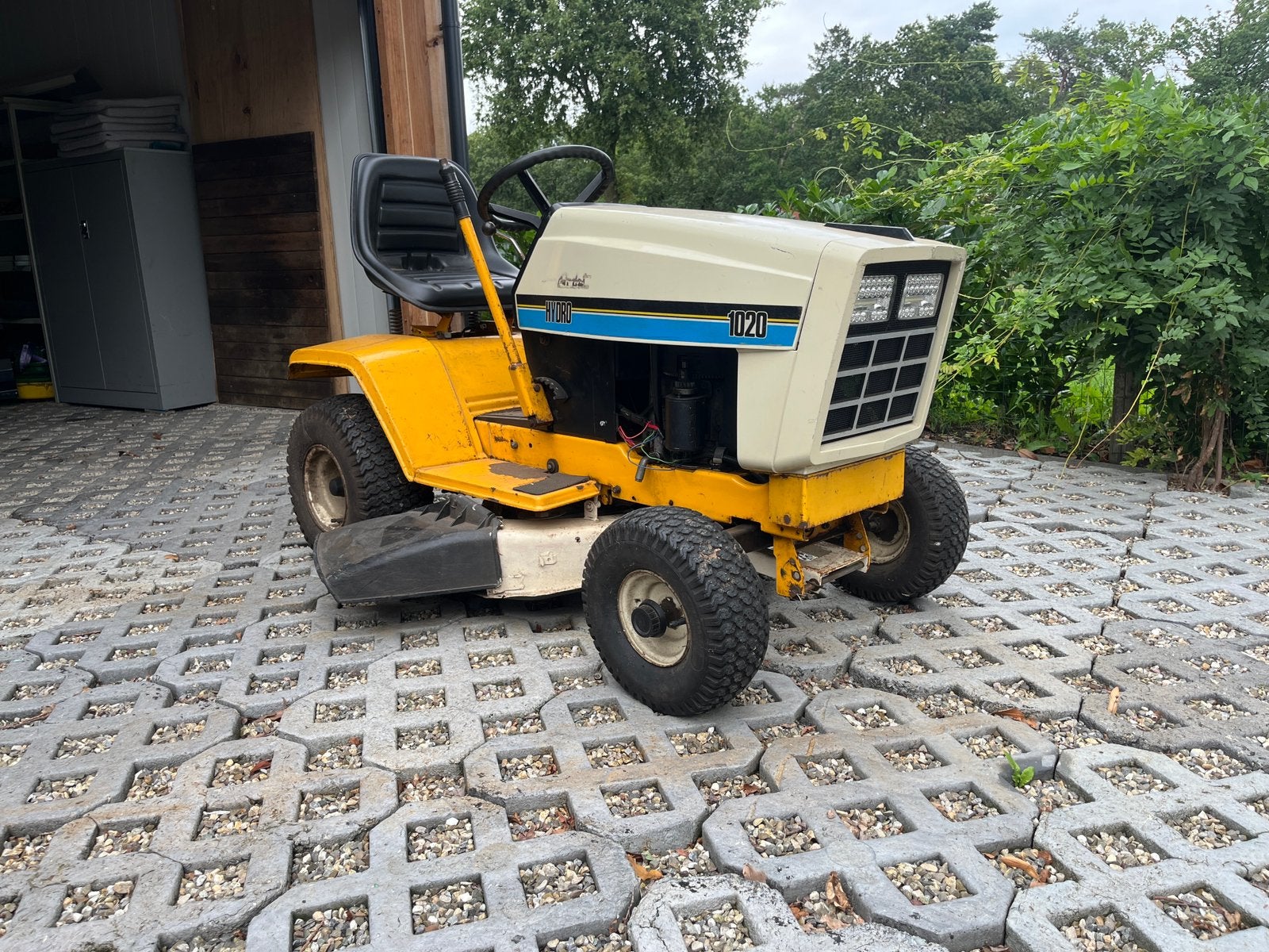Cub Cadet 1020 hydro oldtimer zitmaaier, Tuin en Terras, Zitmaaiers, Ophalen, Gebruikt, Elektrische starter, Minder dan 90 cm