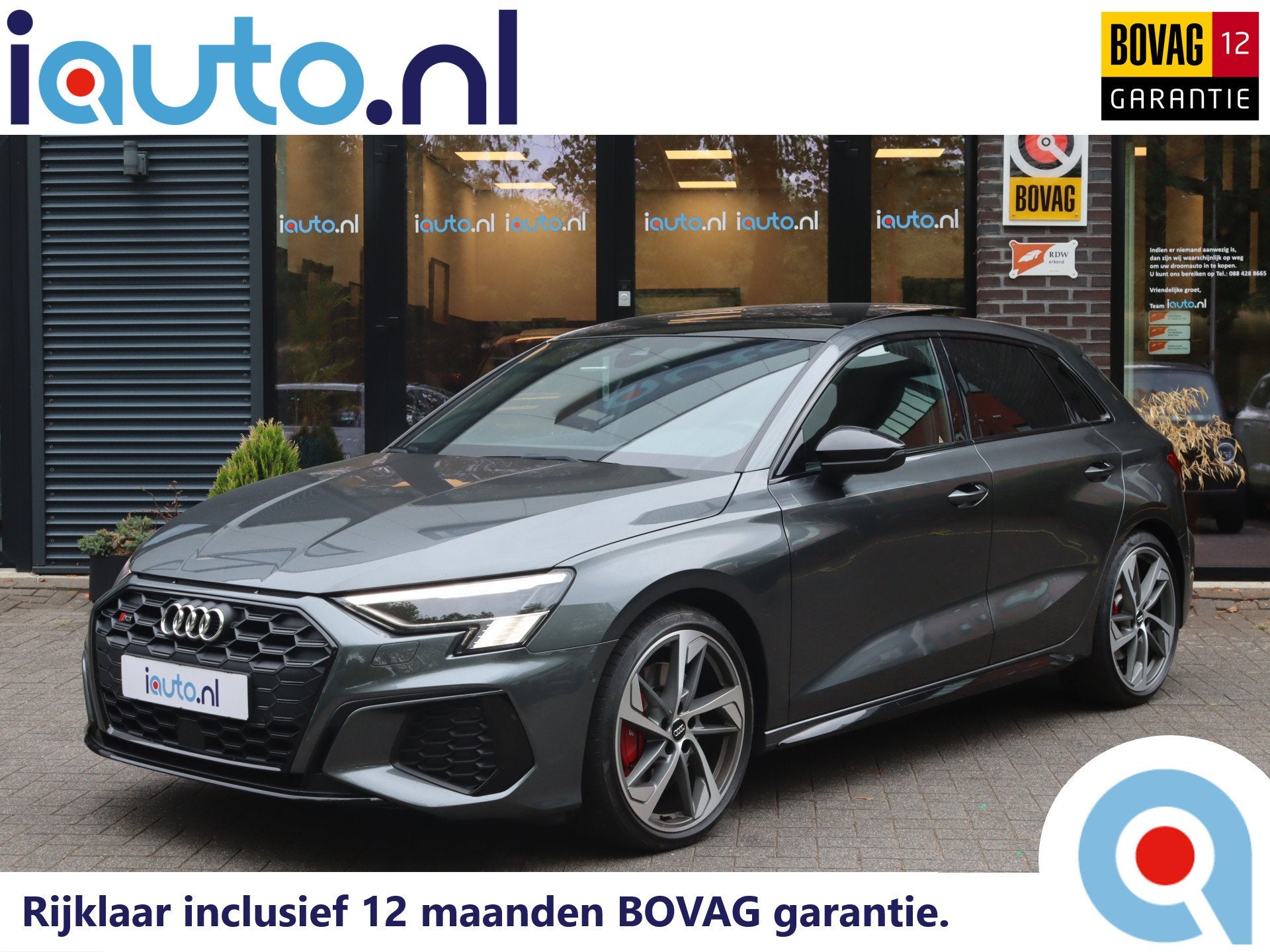 Audi S3 2.0 TFSI quattro Edition One Pano/Matrix LED/B&O/Key, Auto's, Automaat, Gebruikt, 4 cilinders, Vierwielaandrijving