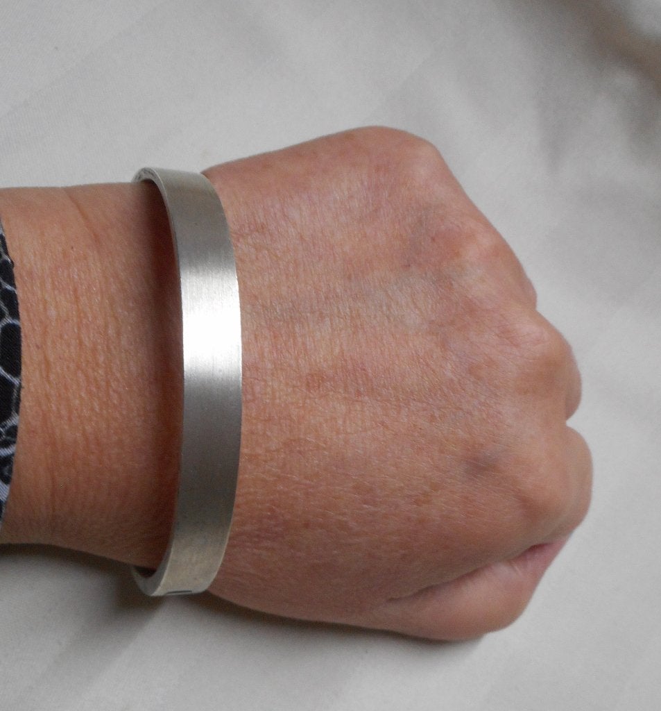 Zilveren massieve vintage armband met scharnier nr.1761, Verzenden, Zo goed als nieuw, Zilver, Zilver