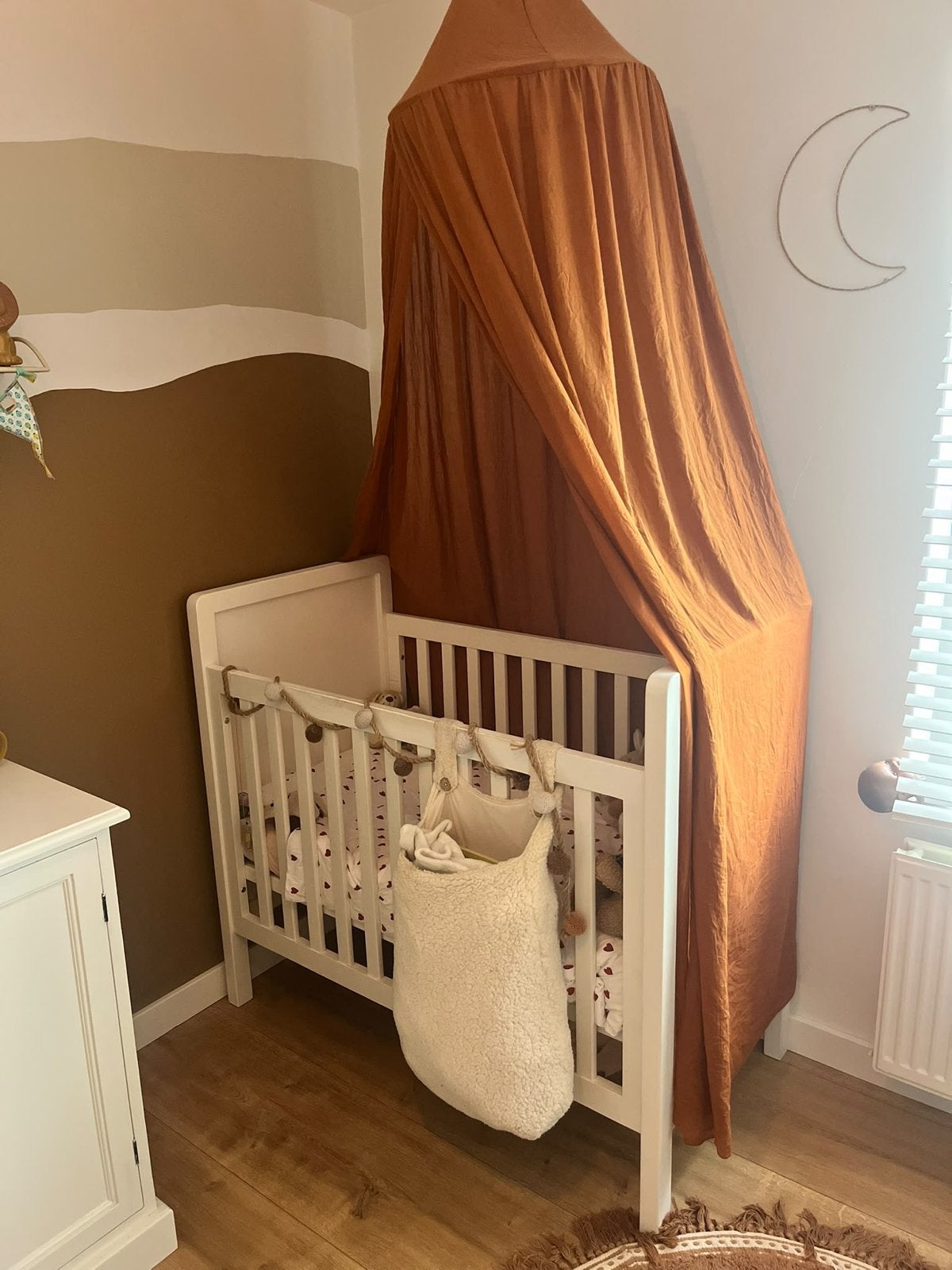 Complete babykamer – ledikant, commode en kledingkast, Ophalen, Gebruikt, 70 tot 85 cm, 140 tot 160 cm
