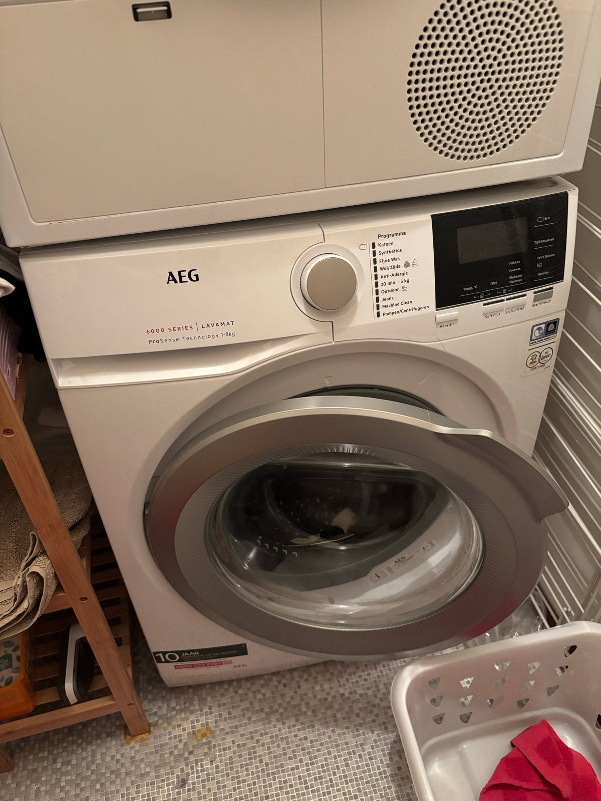 AEG Lavamat 6000 Series ProSense 8kg Wasmachine, Witgoed en Apparatuur, Wasmachines, Ophalen, Zo goed als nieuw, Voorlader, Wolwasprogramma
