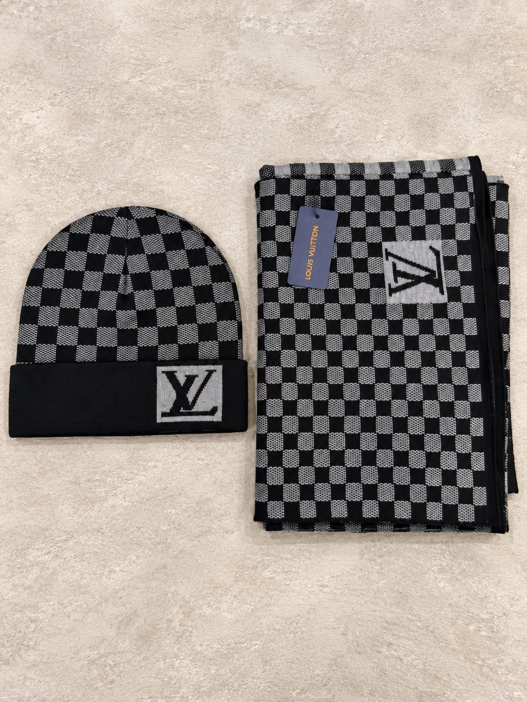 Louis Vuitton Muts & Sjaal Set, Kleding | Heren, Ophalen of Verzenden, Nieuw, Overige maten, Muts