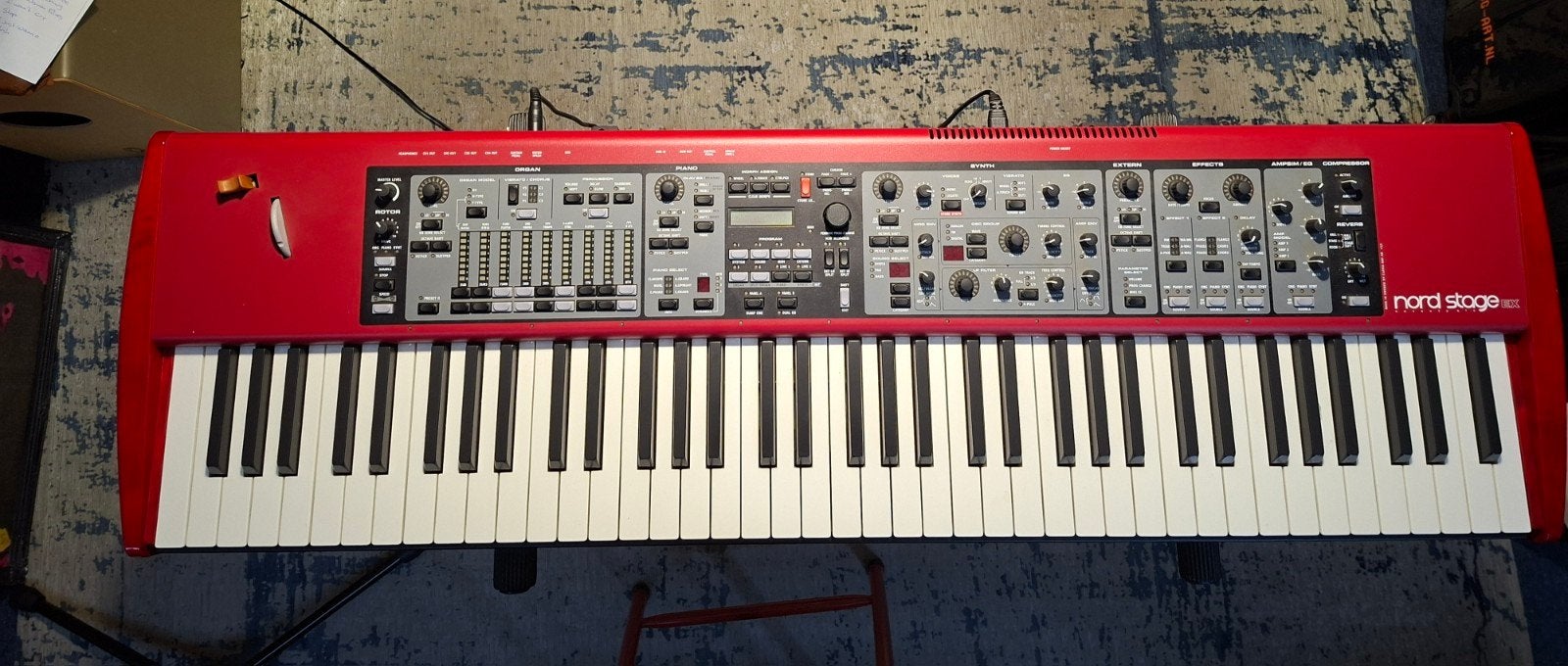 Nord Stage EX 76 toetsen - Topklasse Stage Piano, Muziek en Instrumenten, Ophalen, 88 toetsen, Overige merken, Met standaard