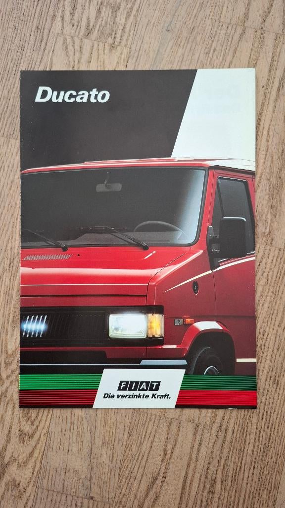 Fiat Ducato folder 1992 (DE), Ophalen of Verzenden, Gelezen, Overige merken
