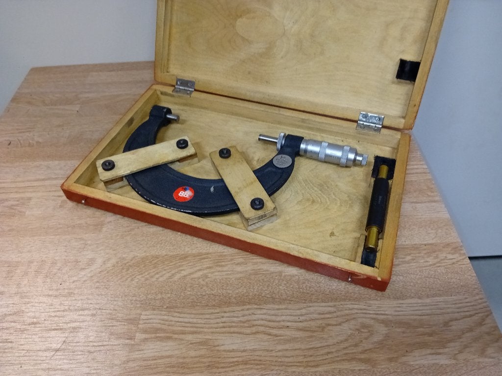 Meetapparatuur Micrometer 100-125mm met kaliber, Ophalen, Zo goed als nieuw, Afstand