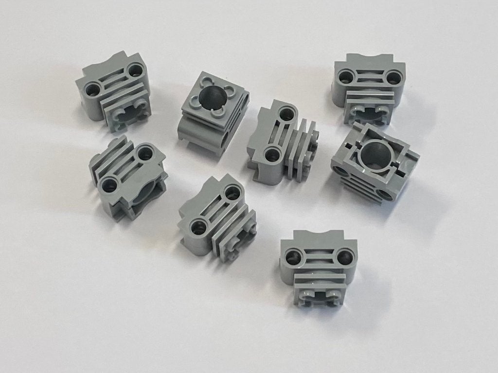 Partij Lego 8x nieuwe licht grijze Technic Engine Cylinder