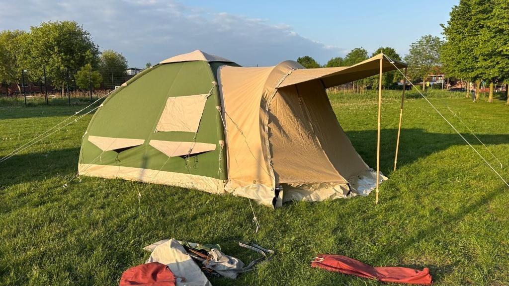 Karsten Tent 300x300 met comfortluifel en regenluifel, Ophalen, Gebruikt, Tot en met 4
