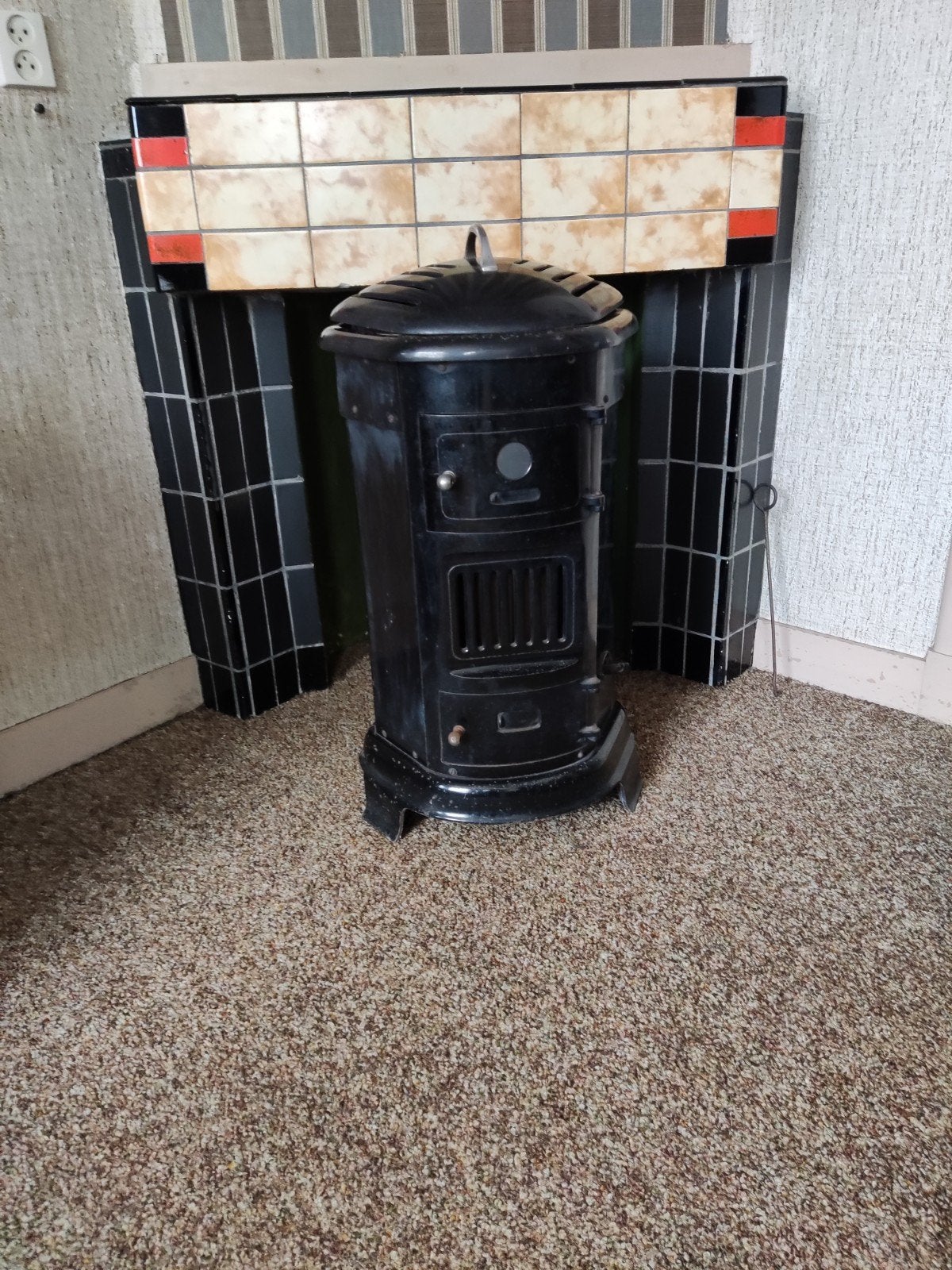 Antieke / Vintage Tromp Kachel, Huis en Inrichting, Kachels, Ophalen