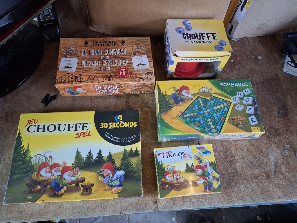La Chouffe kabouter bier spellen in mooie staat 30 Seconds, Ophalen of Verzenden, Zo goed als nieuw