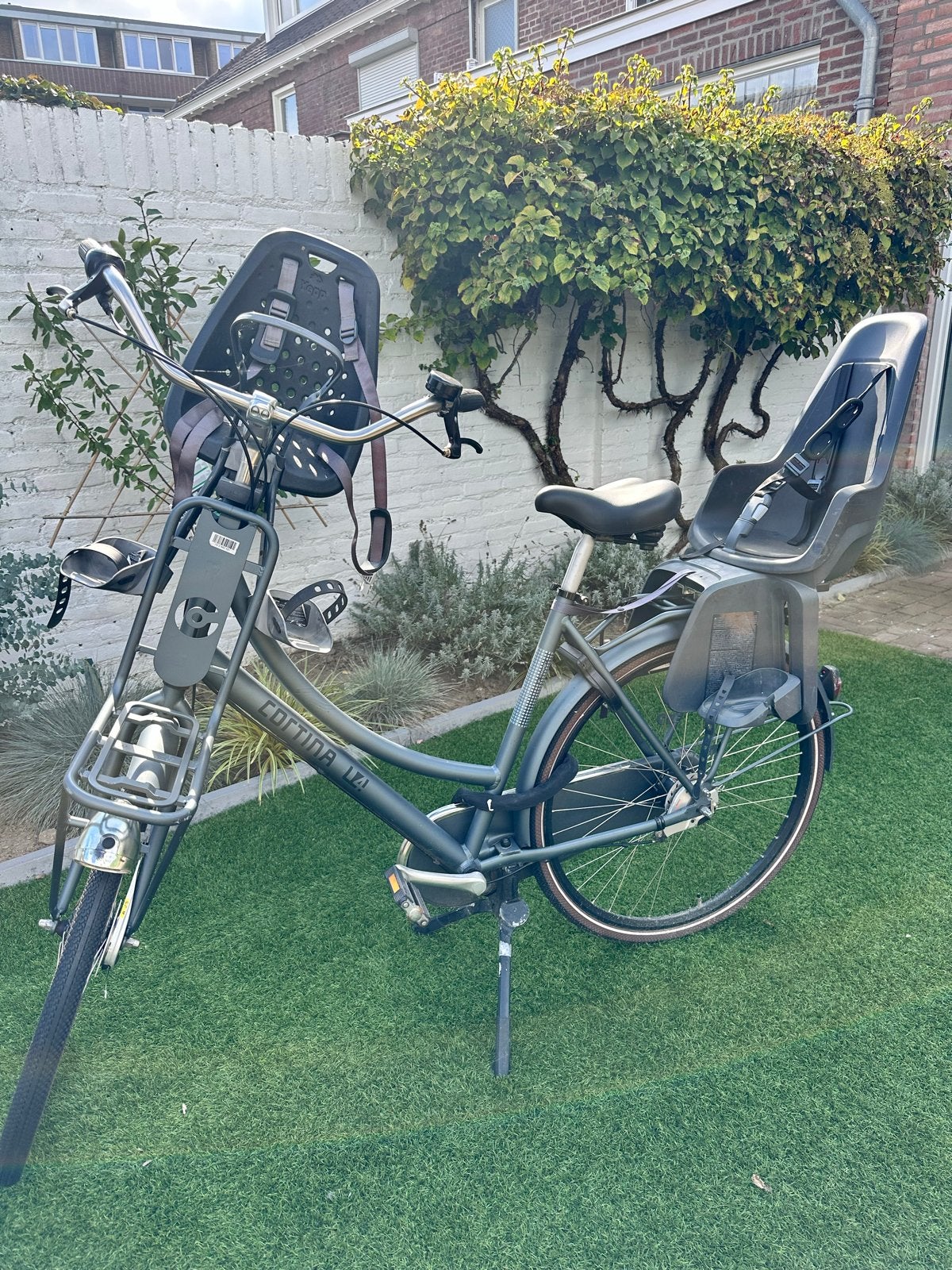 Cortina U4 Transportfiets met Bobiks zitjes, Fietsen en Brommers, Trommelrem, Ophalen, Overige merken, 53 tot 56 cm
