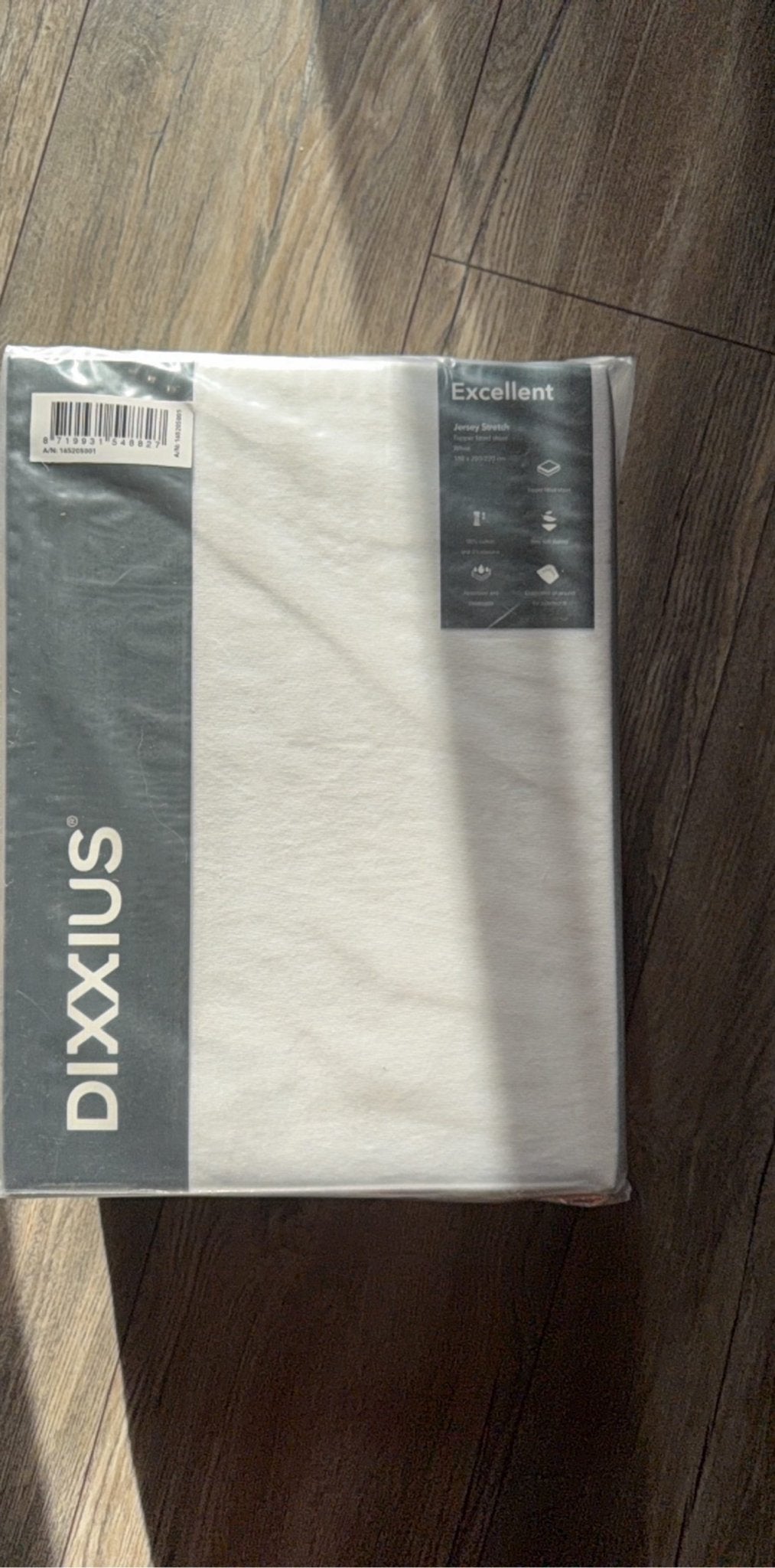 Dixxius Witte Excellent Molton Topper Hoeslaken, Ophalen of Verzenden, Nieuw, Wit