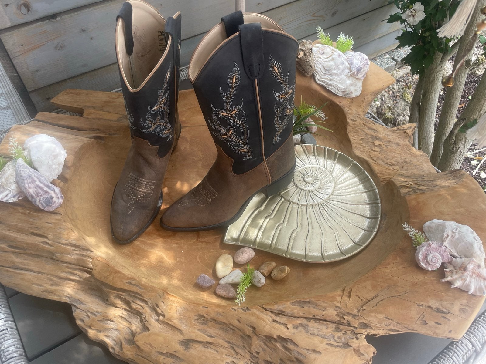 Old West Cowboylaarzen - Nieuw maat 39, Bruin, Overige typen, Nieuw, Ophalen of Verzenden