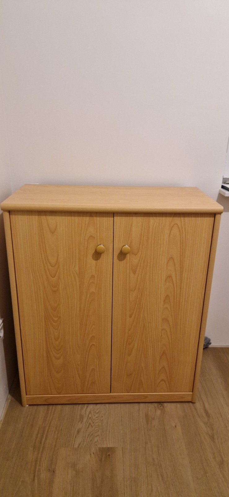 beuken tweedeurs kast, Ophalen, Met plank(en), 50 tot 100 cm, Minder dan 100 cm