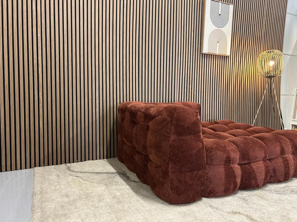 Fat Joe - Bank - Chaise Lounge XL - Burgundy 34 -Nette Staat, Ophalen of Verzenden, Zo goed als nieuw, 150 cm of meer, Vierpersoons of meer