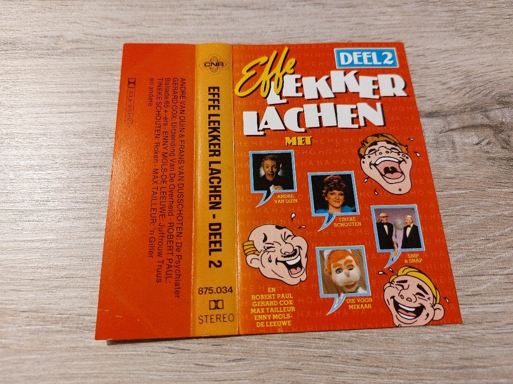 EFFE LEKKER LACHEN - DEEL 2 (MC), 1 bandje, Ophalen of Verzenden, Zo goed als nieuw, Origineel