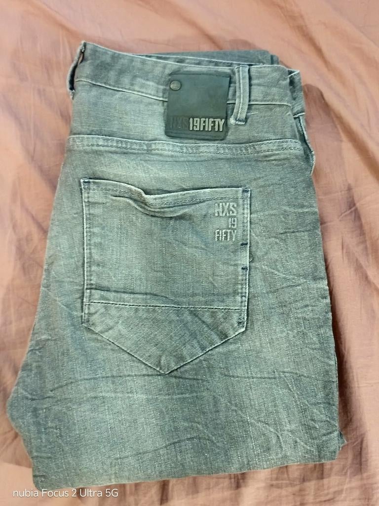 NXS 19FIFTY Jeans - Grijs, Maat 33/36, HXS 19FIFTY, Ophalen of Verzenden, Zo goed als nieuw, W33 - W34 (confectie 48/50)
