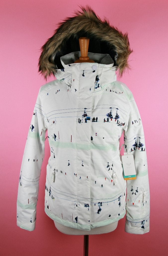 *NIEUW* Roxy ski-jas ski-jack wit ski jas jack maat XS, Kleding | Dames, Wintersportkleding, Nieuw, Ophalen of Verzenden, Jack