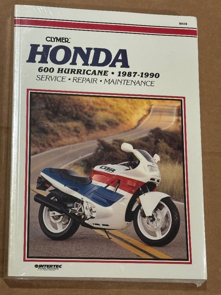 HONDA 600 HURRICANE 1987-1990 Clymer manual werkplaatsboek, Ophalen of Verzenden, Honda