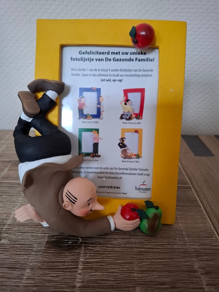 Suske en Wiske Fruitmasters Lambik fotolijst geel NIEUW, Ophalen of Verzenden, Suske en Wiske, Nieuw, Gebruiksvoorwerp