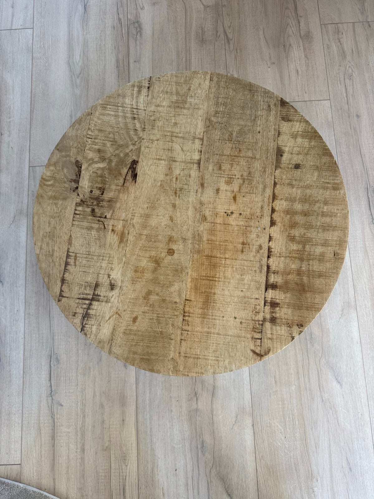 Ronde salontafel mangohout - 70 cm, Ophalen, Gebruikt, Rond, 50 tot 100 cm