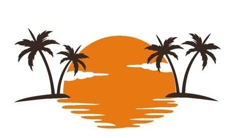 camper caravan bus sticker palm island, Caravans en Kamperen, Camper-accessoires, The River House, Info@theriverhouse.nl, Nieuw