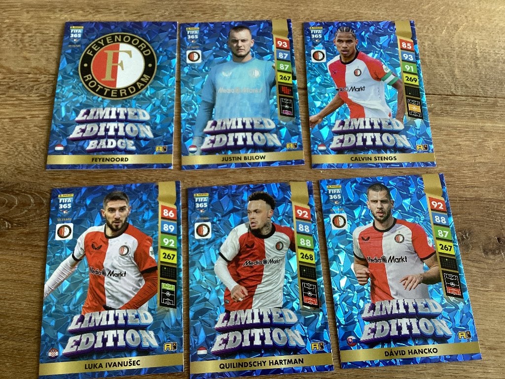 Grote voetbalkaarten, Ophalen of Verzenden, Zo goed als nieuw, Meerdere plaatjes