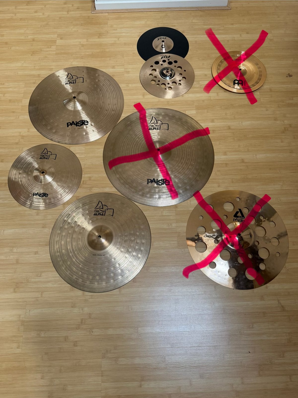 Paiste Alpha PSTX meinl electrostack cymbals bekkens, Muziek en Instrumenten, Ophalen of Verzenden, Gebruikt, Overige merken