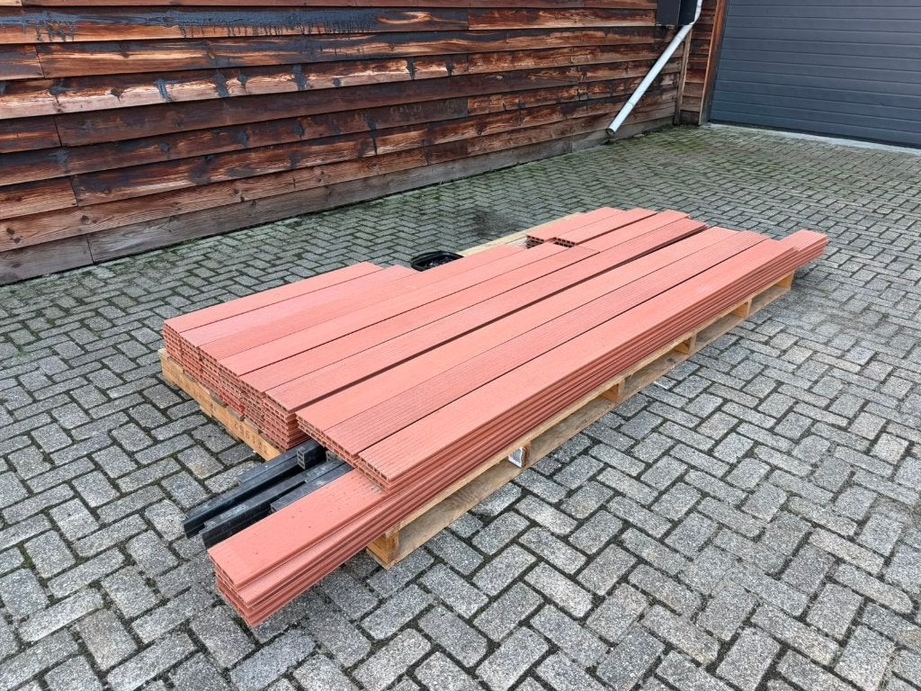 Partij composiet vloerplanken, vlonderplanken, bruin, 17 m2,, Ophalen, Nieuw, Composiet