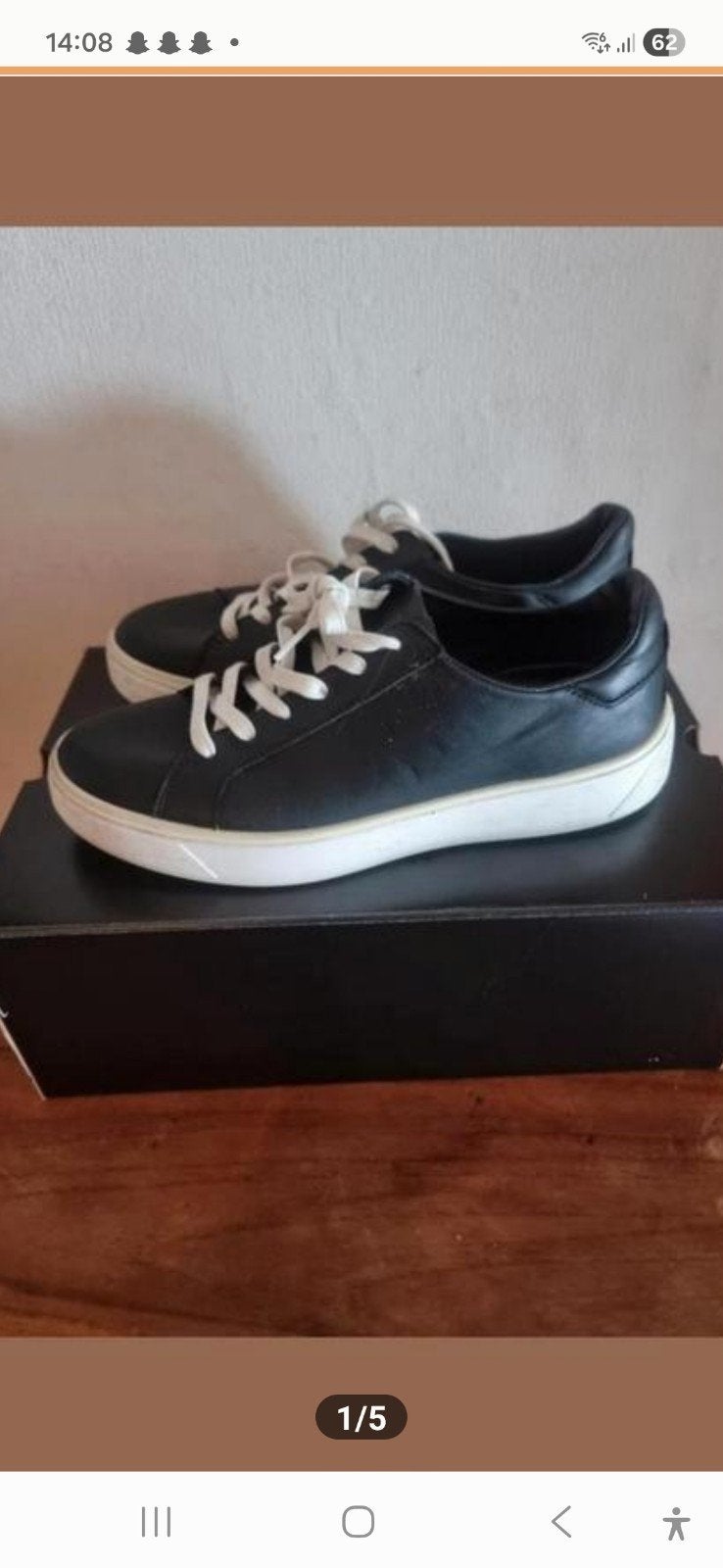 ECCO sneakers zwart maat 43, Zwart, ECCO, Ophalen of Verzenden, Sneakers of Gympen