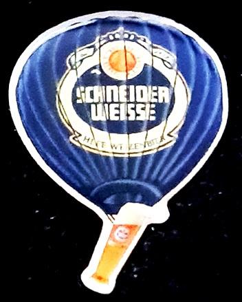 Schneider Weisse ballon pin, Verzenden, Nieuw, Transport, Speldje of Pin