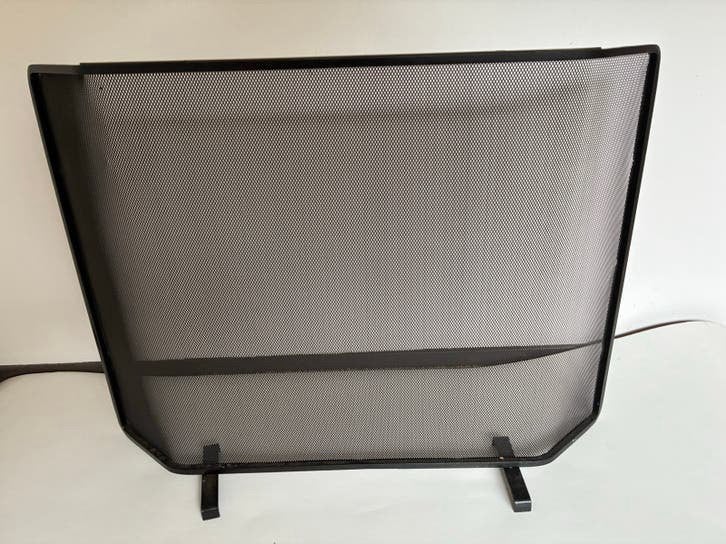 Spatscherm voor open haard/kachel - 83x62cm, Ophalen, Gebruikt, Zwart, Metaal