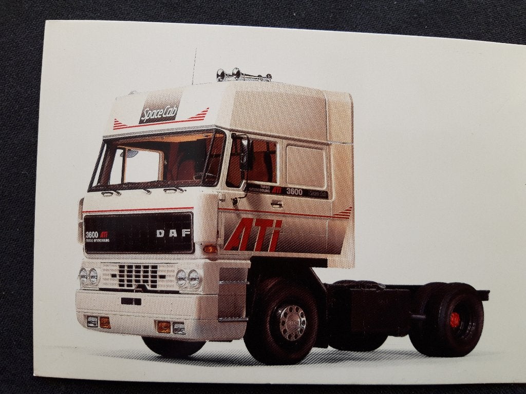 ansichtkaart DAF 3600 Ati Space Cab, Ophalen of Verzenden, Zo goed als nieuw, Auto's