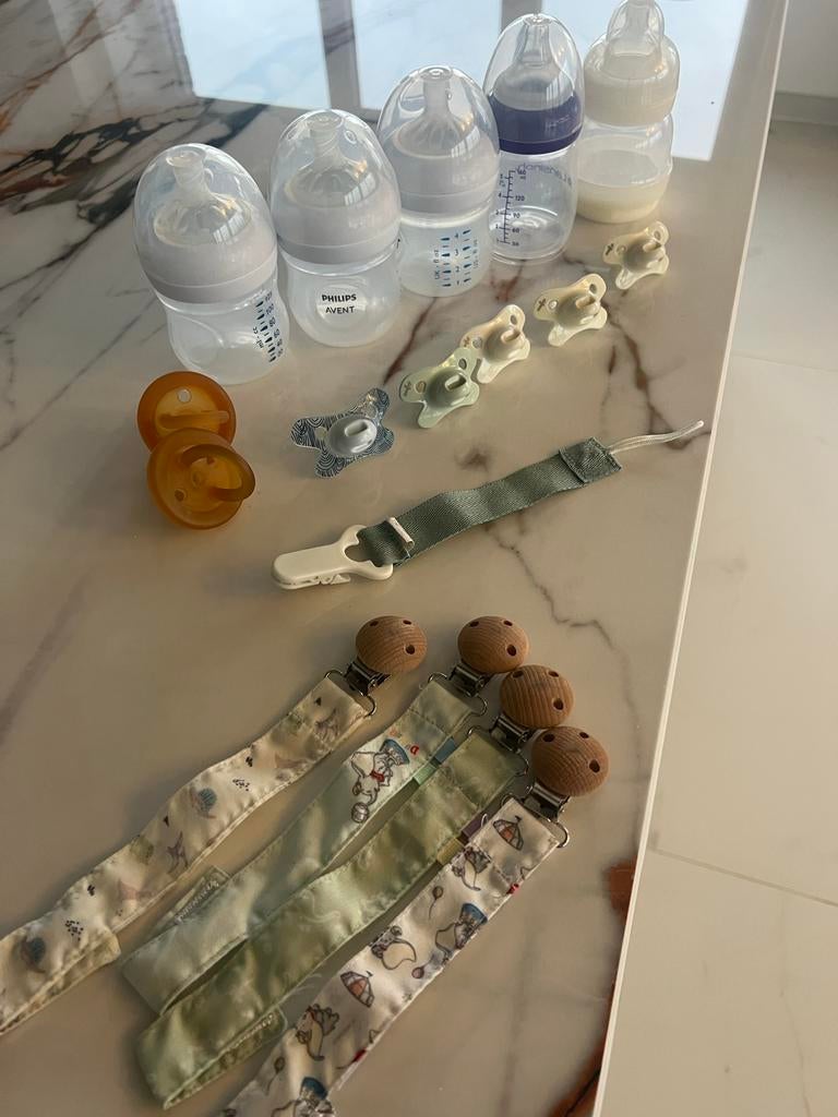 Babyflesjes en fopspenen set, Ophalen, Gebruikt