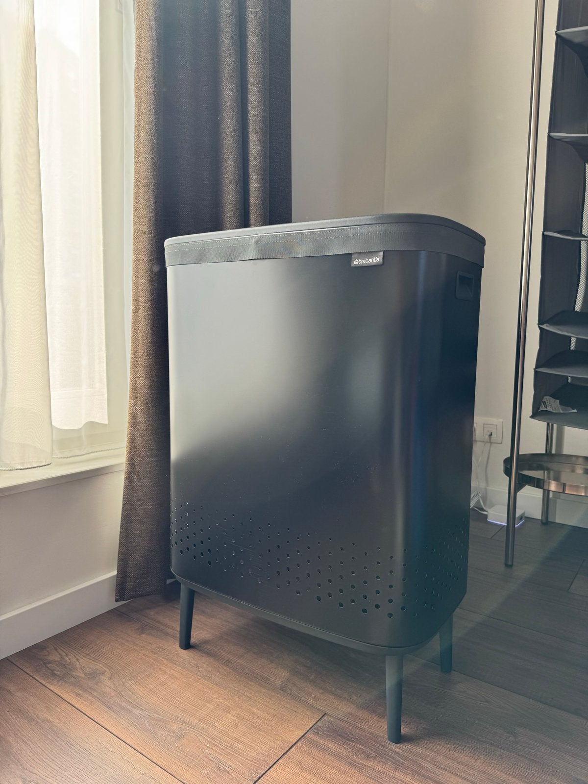Brabantia Bo Wasbox Hi 2 x 45 liter - Matte Black, Ophalen, 40 liter of meer, Zo goed als nieuw, 75 – 100